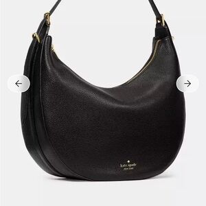 NWT Kate Spade NOVA LARGE SHOULDER BAG Black Leather Bag